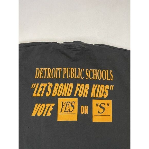 VINTAGE Detroit Public Schools Bond For Kids T-shirt Men Large 90s Single Stitch - Picture 2 of 8